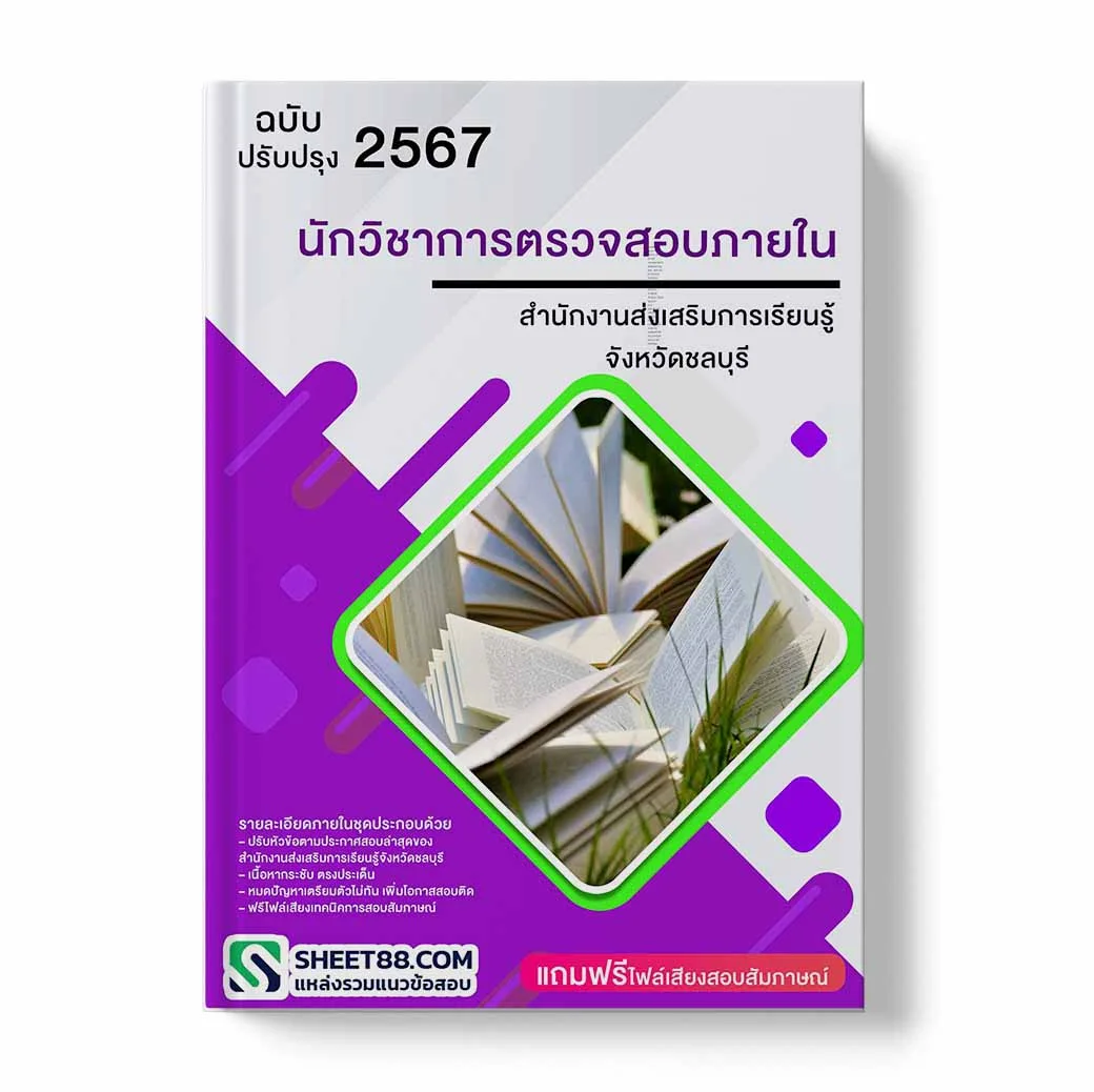 แนวข้อสอบ นักวิชาการตรวจสอบภายใน สํานักงานส่งเสริมการเรียนรู้จังหวัดชลบุรี